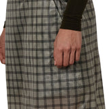 The Nia See Through Printed Check Mid Skirt available online with global shipping, and in PAM Stores Melbourne and Sydney.