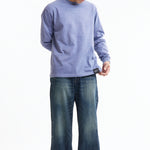 The SS26 NH PIGMENT DYED CREWNECK LS BLUE available online with global shipping, and in PAM Stores Melbourne and Sydney.