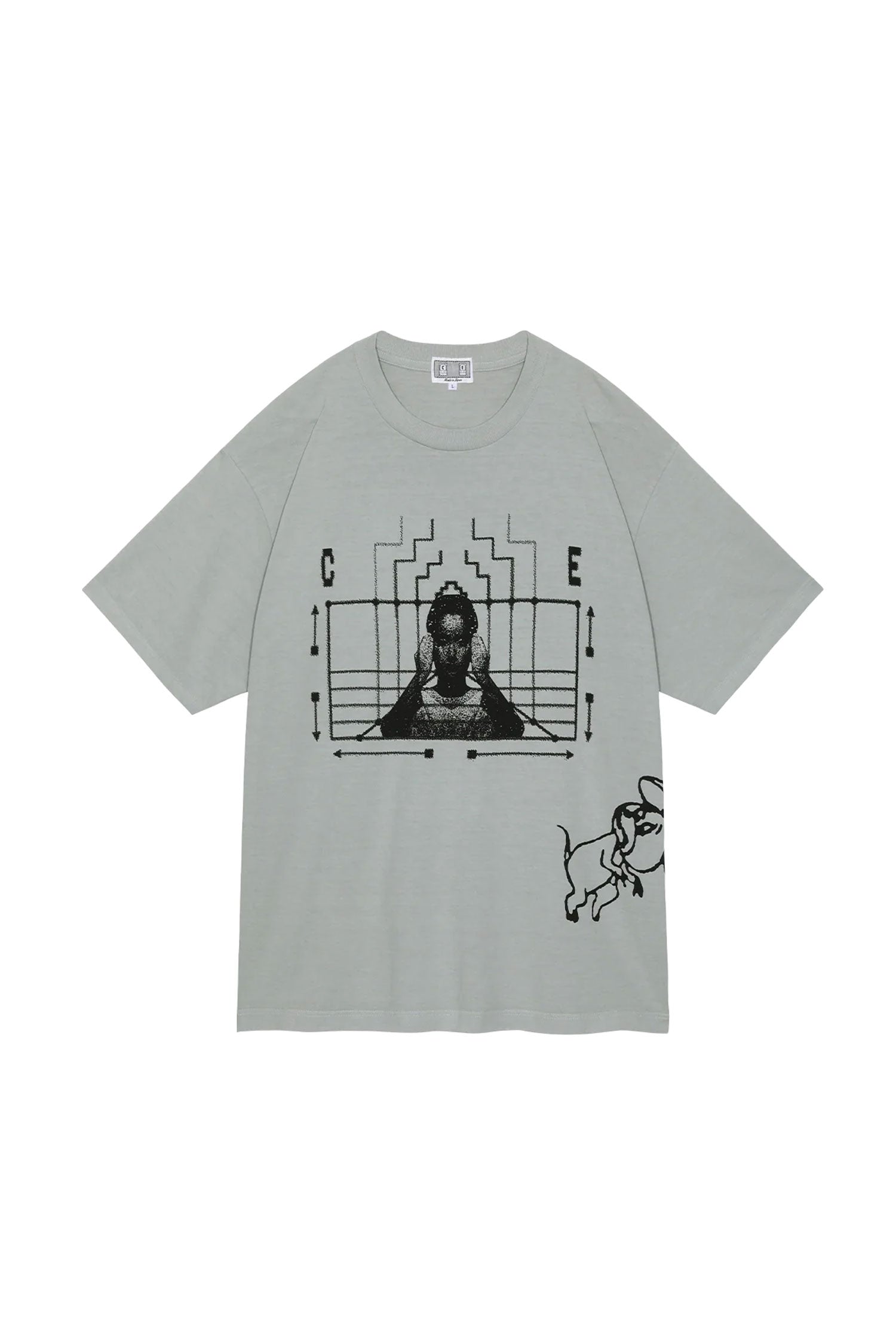 The CAV EMPT - OVERDYE CAUSE AND EFFECT T GREY available online with global shipping, and in PAM Stores Melbourne and Sydney.
