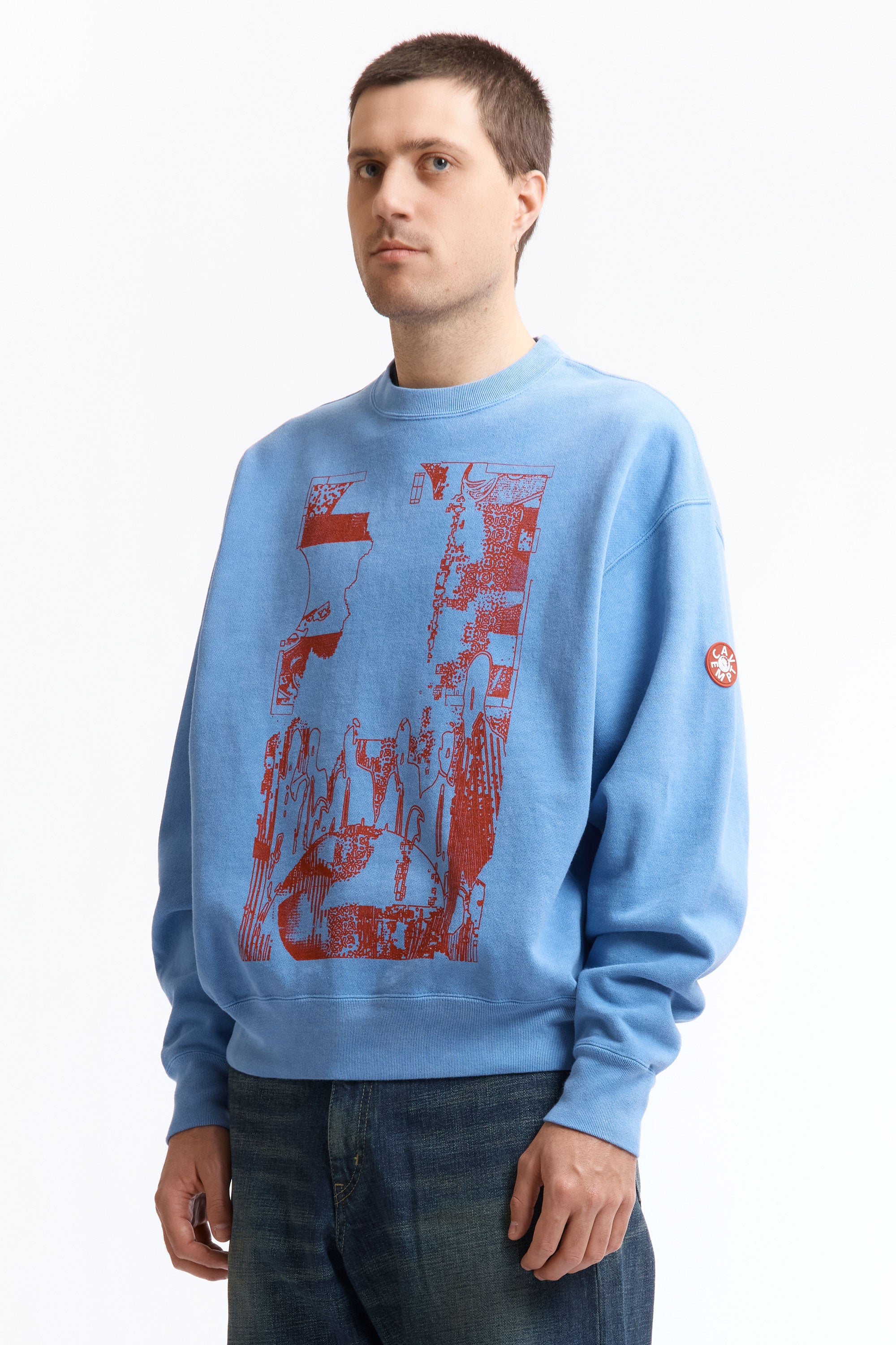 The OVERDYE MD PLain Speech CREW NECK available online with global shipping, and in PAM Stores Melbourne and Sydney.