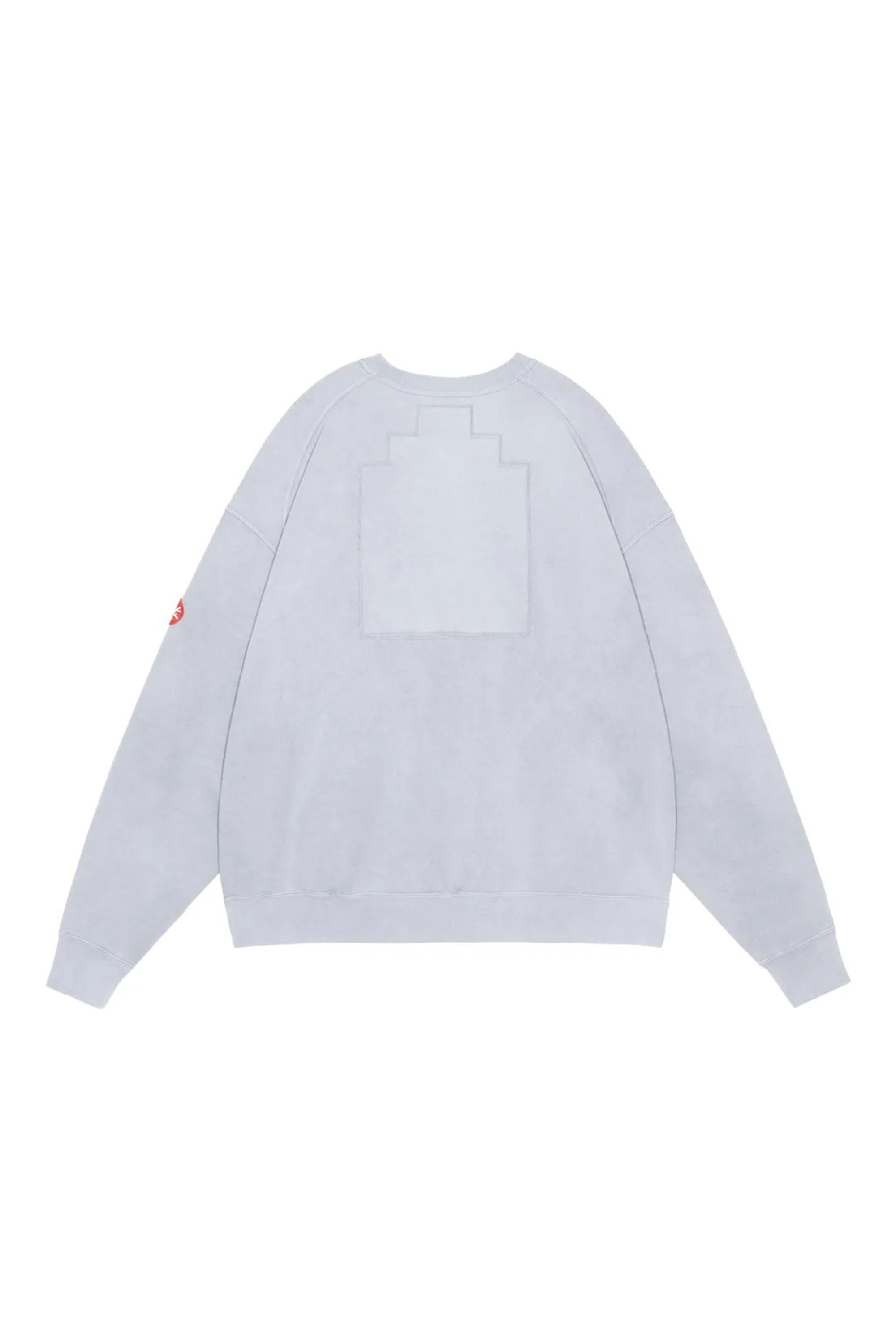 The OVERDYE PANEL SHOULDER CREW NECK GREY available online with global shipping, and in PAM Stores Melbourne and Sydney.