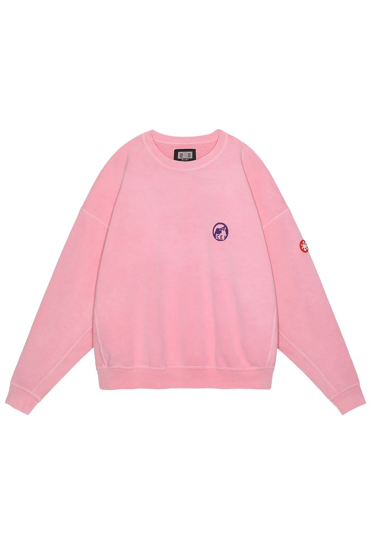 The OVERDYE PRE COG CREW NECK PINK  available online with global shipping, and in PAM Stores Melbourne and Sydney.