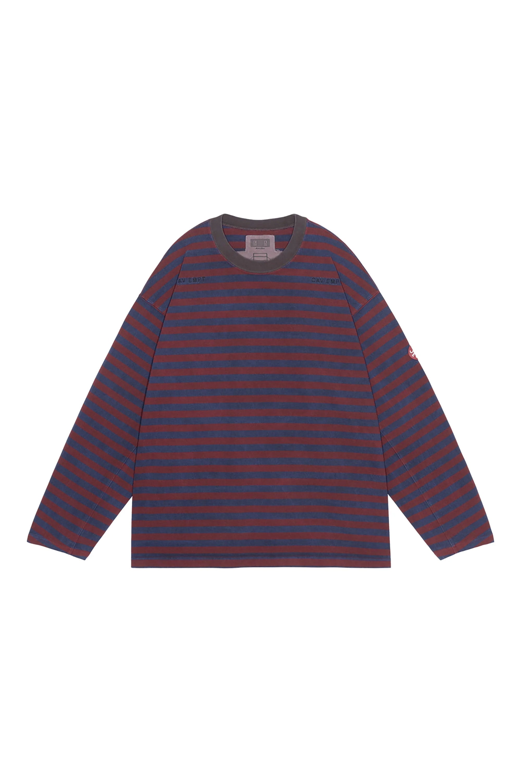 The OVERDYE STRIPE LONG SLEEVE available online with global shipping, and in PAM Stores Melbourne and Sydney.
