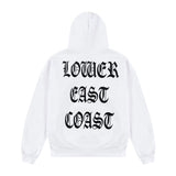 Old English Zip Hoodie White