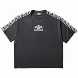 The Offence Defence Tape Tee Washed Black available online with global shipping, and in PAM Stores Melbourne and Sydney.