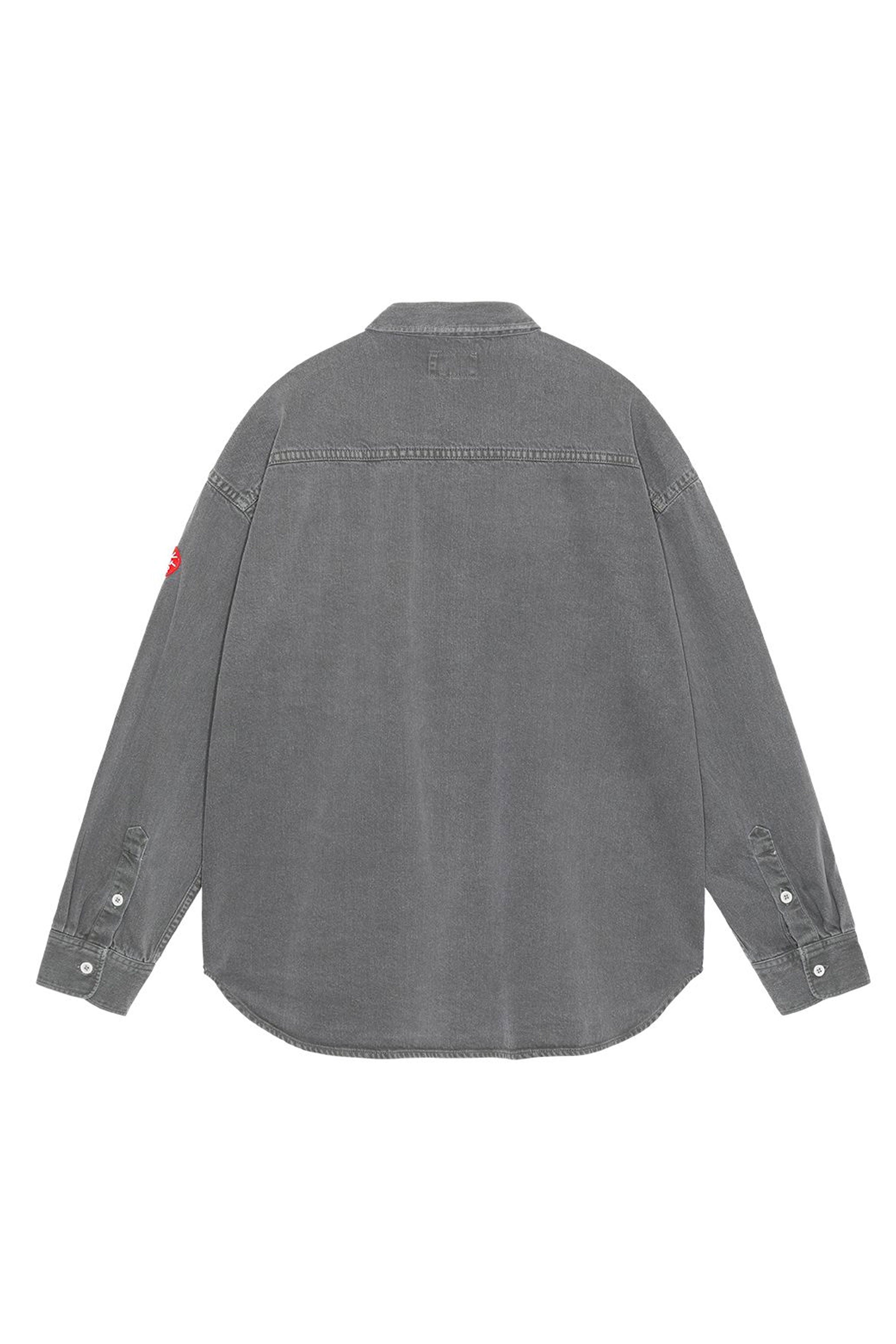 The CAV EMPT - OVERDYE COLOUR DENIM BIG SHIRT  available online with global shipping, and in PAM Stores Melbourne and Sydney.