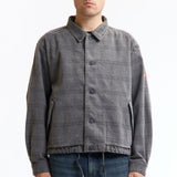 The OVERDYE FK PATTERN BUTTON JACKET CHARCOAL available online with global shipping, and in PAM Stores Melbourne and Sydney.