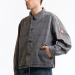 The OVERDYE FK PATTERN BUTTON JACKET CHARCOAL available online with global shipping, and in PAM Stores Melbourne and Sydney.