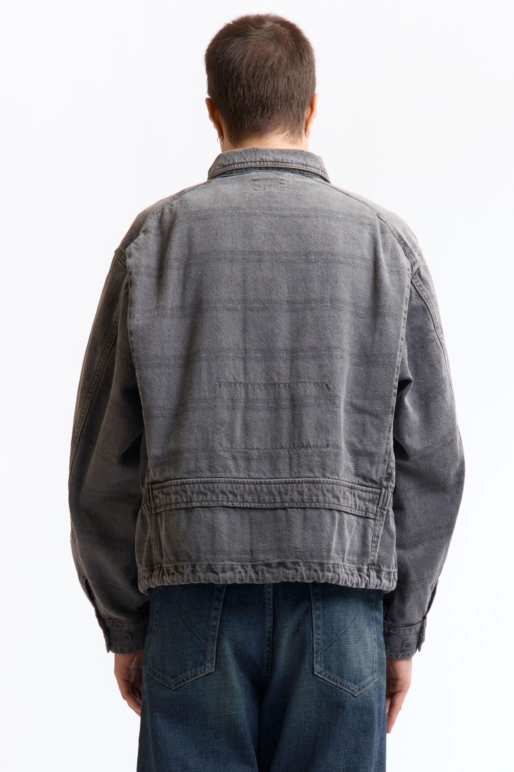 The OVERDYE FK PATTERN BUTTON JACKET CHARCOAL available online with global shipping, and in PAM Stores Melbourne and Sydney.