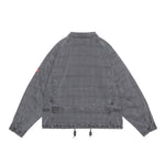 The OVERDYE FK PATTERN BUTTON JACKET CHARCOAL available online with global shipping, and in PAM Stores Melbourne and Sydney.