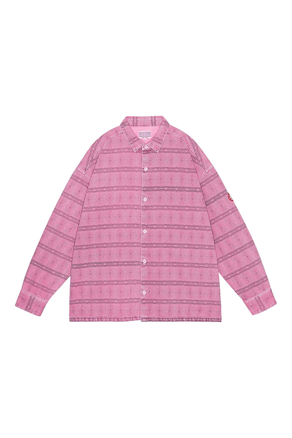 The OVERDYE FK PATTERN SHIRT PINK available online with global shipping, and in PAM Stores Melbourne and Sydney.