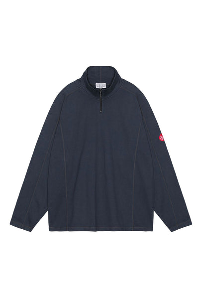 CAV EMPT - OVERDYE HALF ZIP TURTLE LONG SLEEVE T