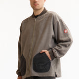 OVERDYE JERSEY SLEEVE ZIP JACKET