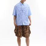 The NINGALOO STRIPED SHORT SLEEVE SHIRT available online with global shipping, and in PAM Stores Melbourne and Sydney.