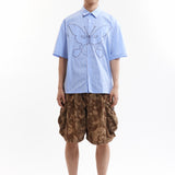 The NINGALOO STRIPED SHORT SLEEVE SHIRT available online with global shipping, and in PAM Stores Melbourne and Sydney.