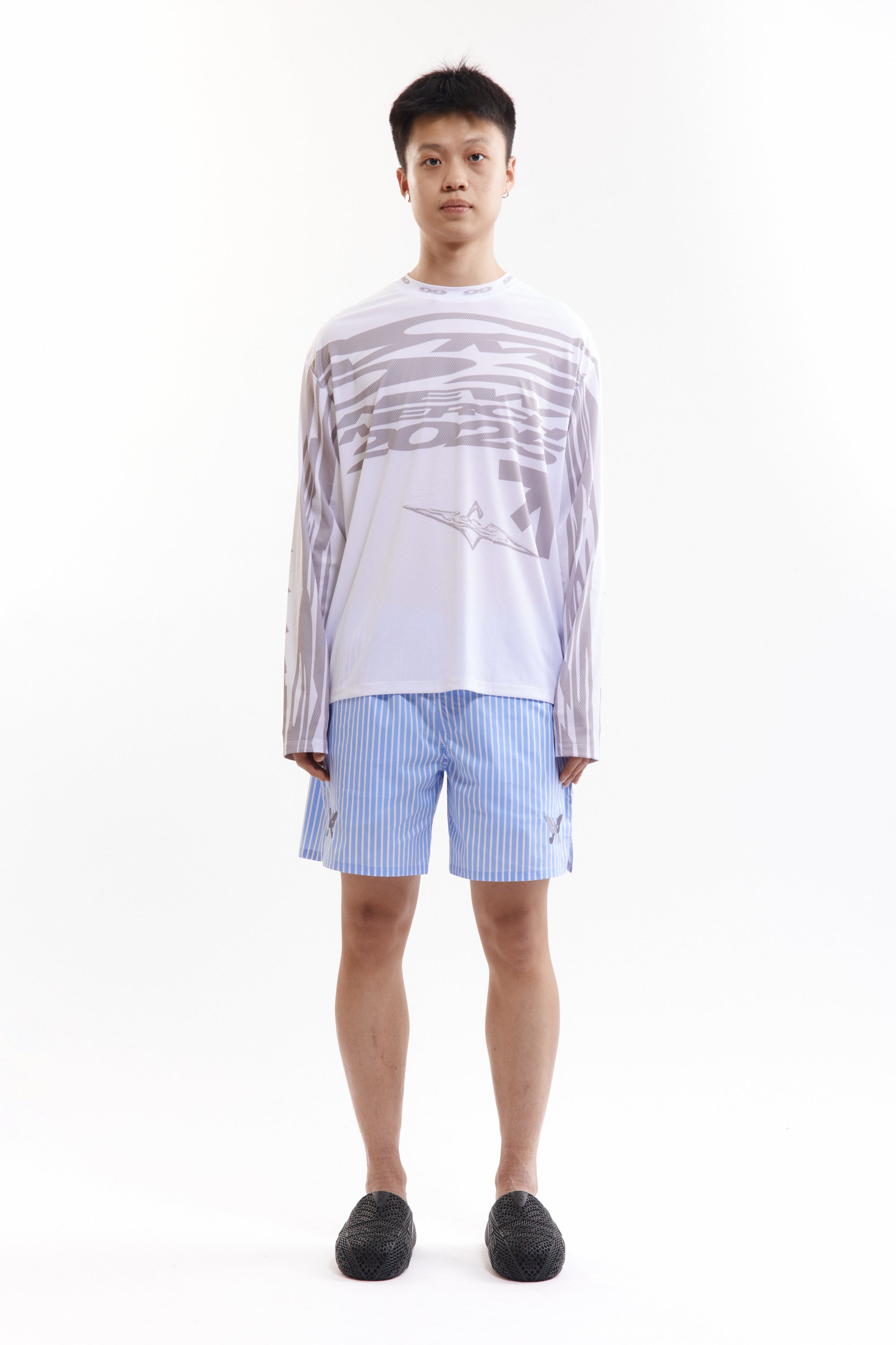 The NINGALOO STRIPED SHORTS available online with global shipping, and in PAM Stores Melbourne and Sydney.