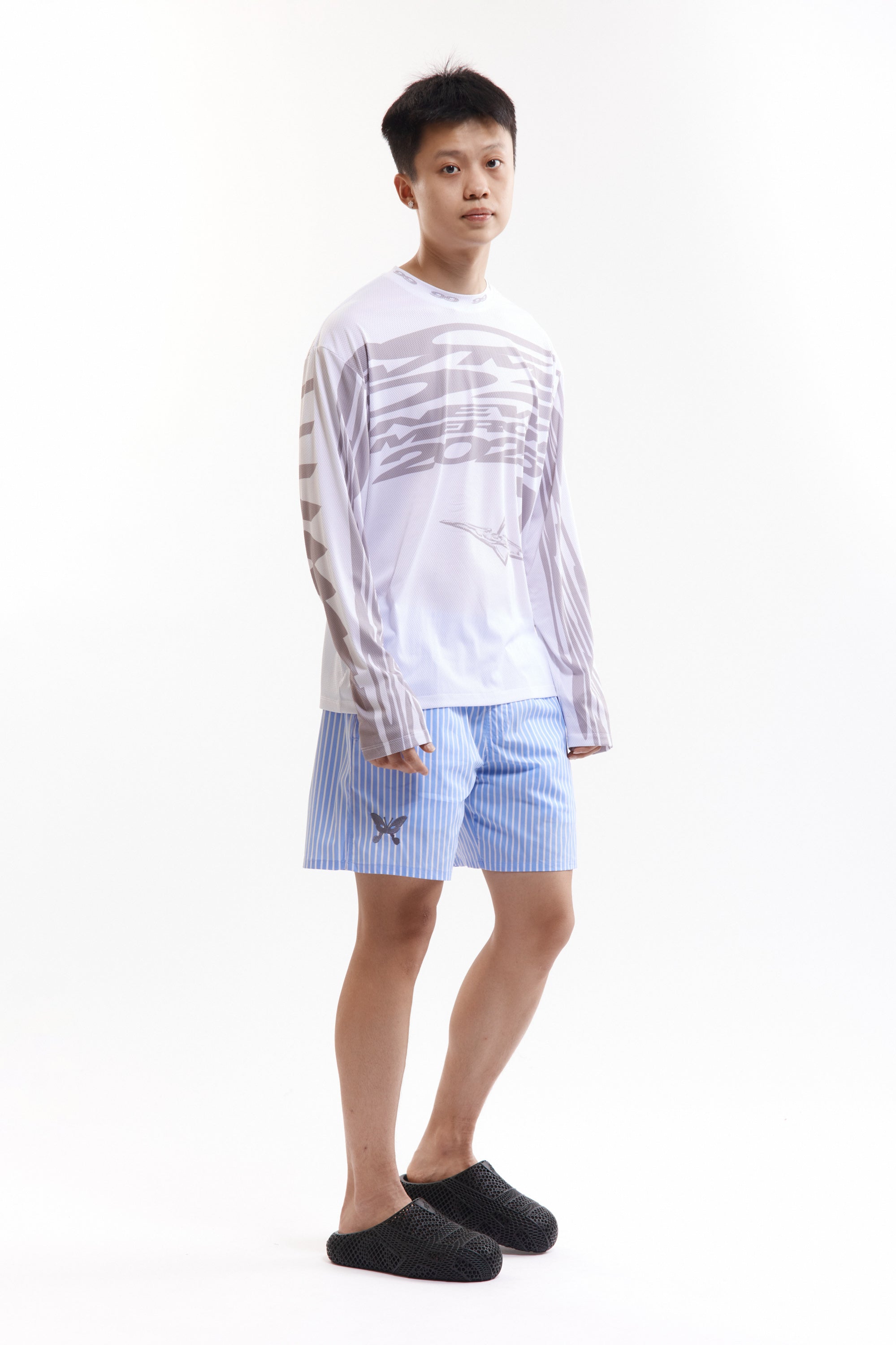 The NINGALOO STRIPED SHORTS available online with global shipping, and in PAM Stores Melbourne and Sydney.