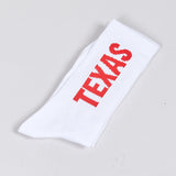 The PARIS, TEXAS SOCKS WHITE  available online with global shipping, and in PAM Stores Melbourne and Sydney.