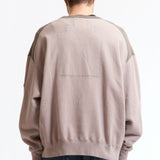 The PANEL SHOULDER CREW NECK BEIGE available online with global shipping, and in PAM Stores Melbourne and Sydney.