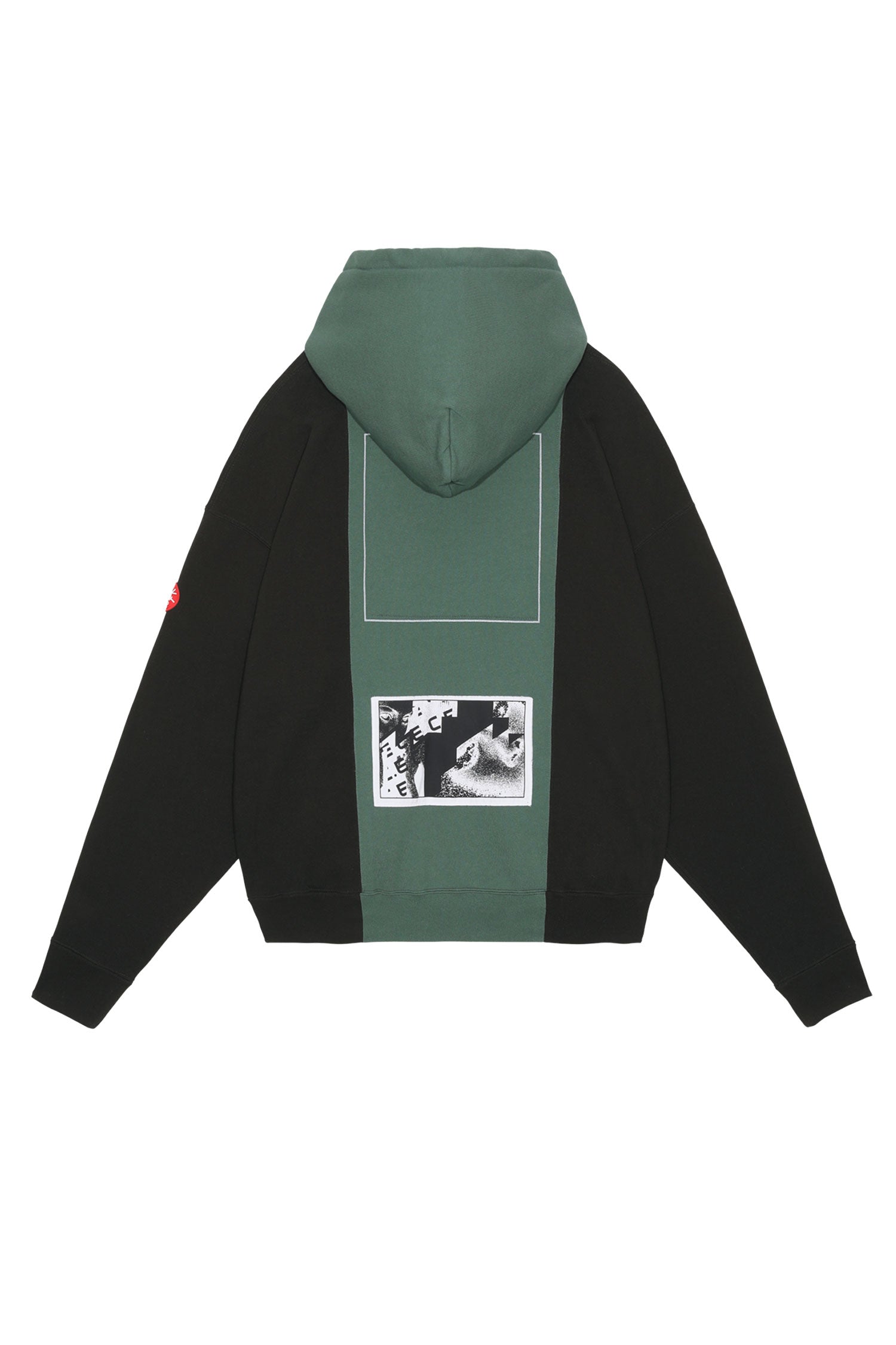 The CAV EMPT - PANELED TWO TONE HOODY  available online with global shipping, and in PAM Stores Melbourne and Sydney.