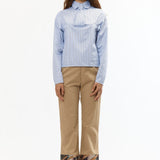 HEM PATCHWORK TAILORED TROUSERS
