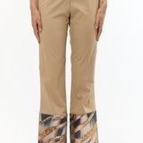 HEM PATCHWORK TAILORED TROUSERS