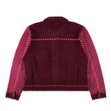 The PG1 KNIT CARIGAN BURGUNDY available online with global shipping, and in PAM Stores Melbourne and Sydney.