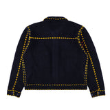 The PG1 KNIT CARIGAN NAVY available online with global shipping, and in PAM Stores Melbourne and Sydney.