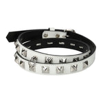 The HALF STUDS BELT WHITE available online with global shipping, and in PAM Stores Melbourne and Sydney.