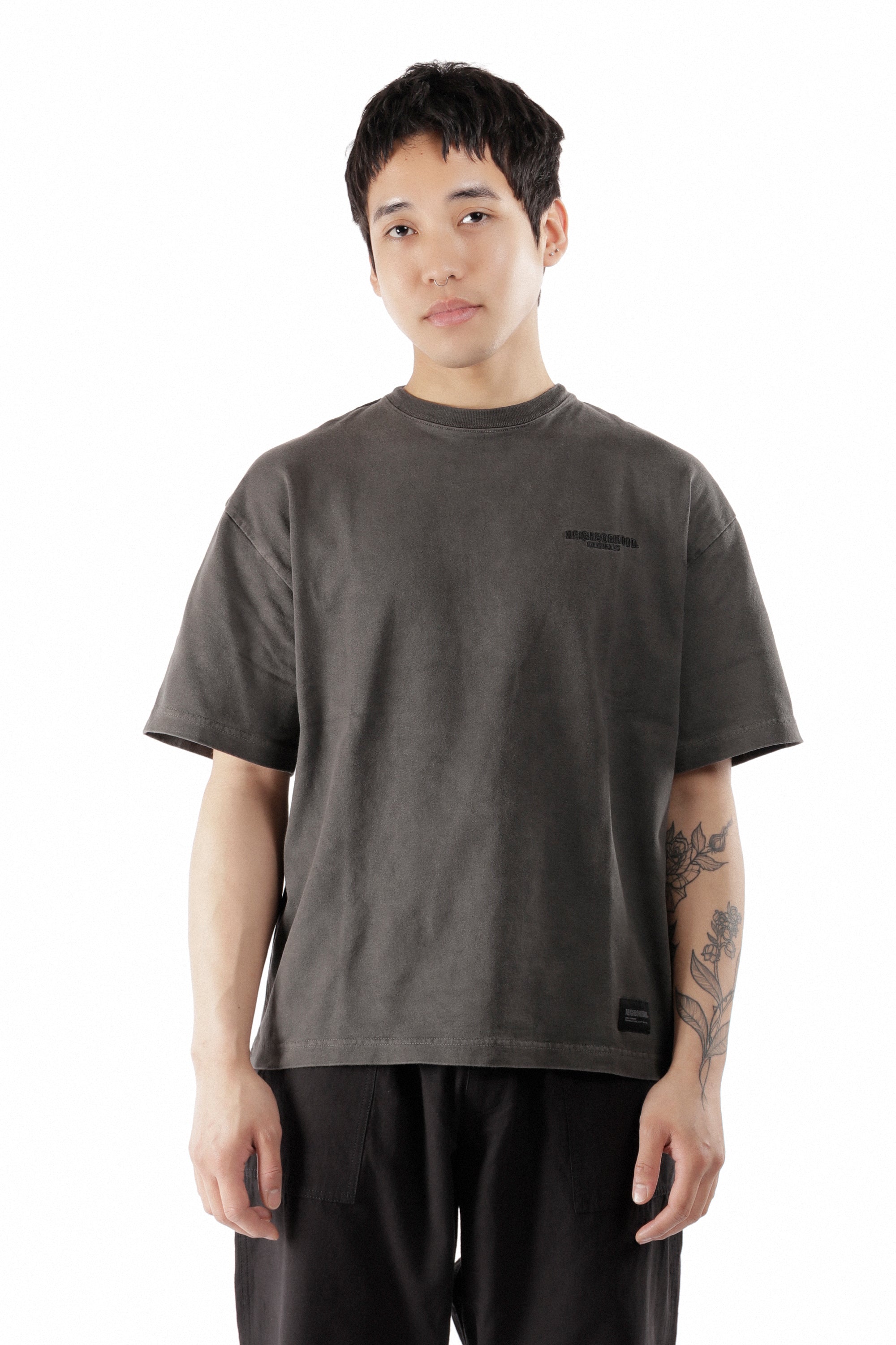 The PIGMENT DYED CREWNECK SS T-SHIRT BLACK available online with global shipping, and in PAM Stores Melbourne and Sydney.