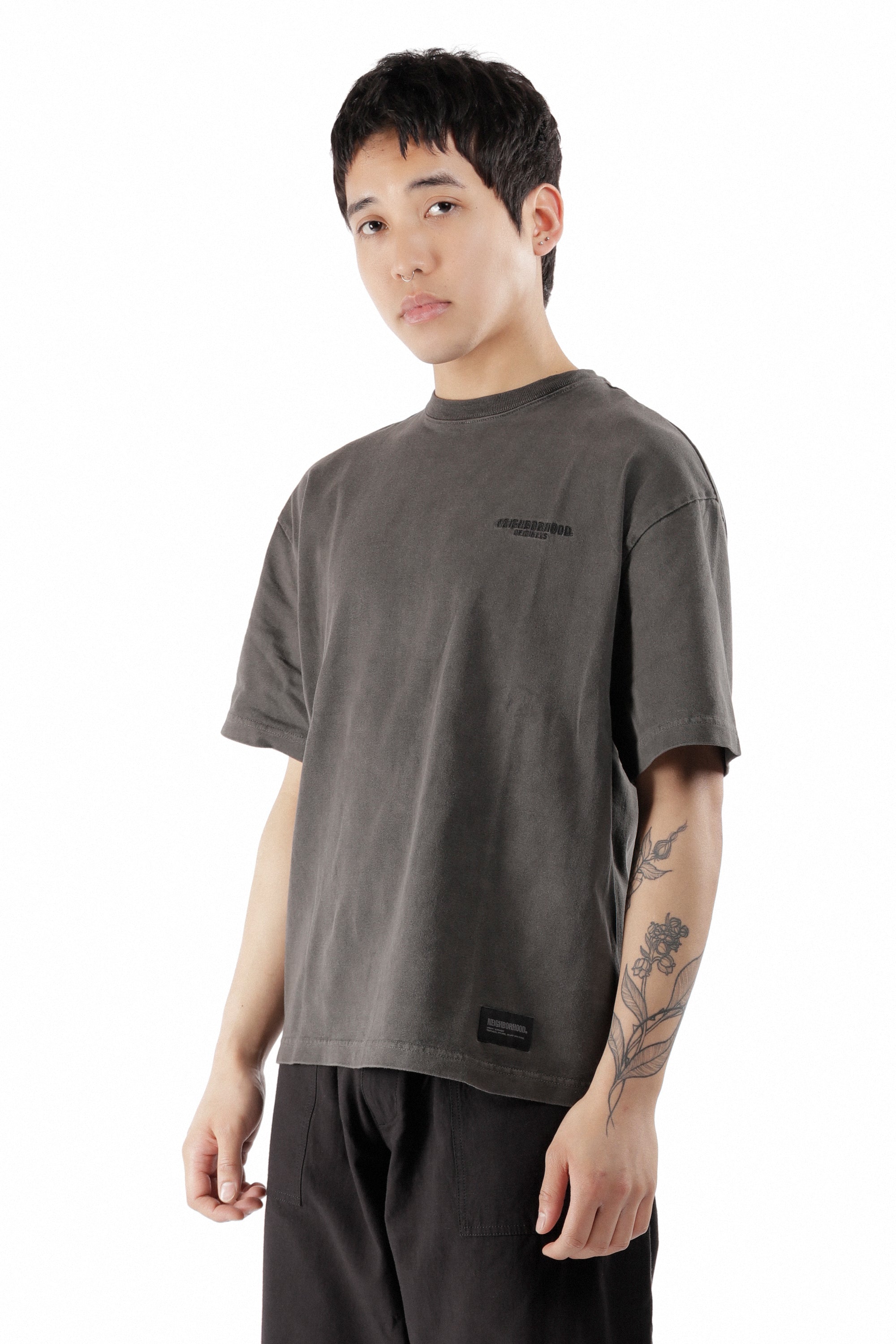 The PIGMENT DYED CREWNECK SS T-SHIRT BLACK available online with global shipping, and in PAM Stores Melbourne and Sydney.