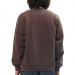 The PIGMENT DYED SWEAT SHIRT LS BROWN available online with global shipping, and in PAM Stores Melbourne and Sydney.