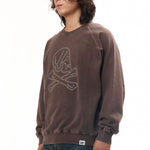 The PIGMENT DYED SWEAT SHIRT LS BROWN available online with global shipping, and in PAM Stores Melbourne and Sydney.