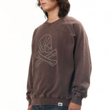 The PIGMENT DYED SWEAT SHIRT LS BROWN available online with global shipping, and in PAM Stores Melbourne and Sydney.