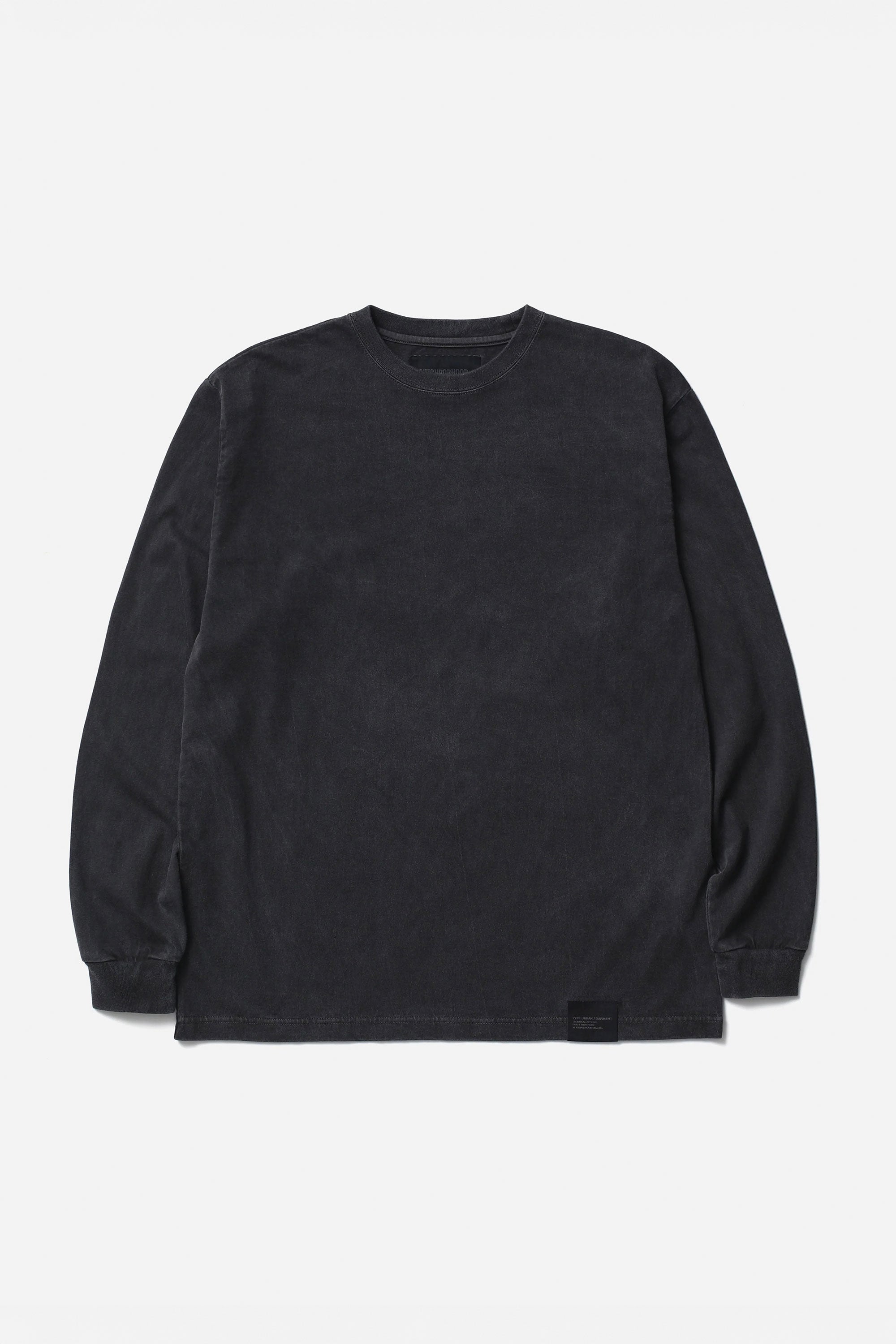 The SS26 NH PIGMENT DYED CREWNECK LS BLACK available online with global shipping, and in PAM Stores Melbourne and Sydney.