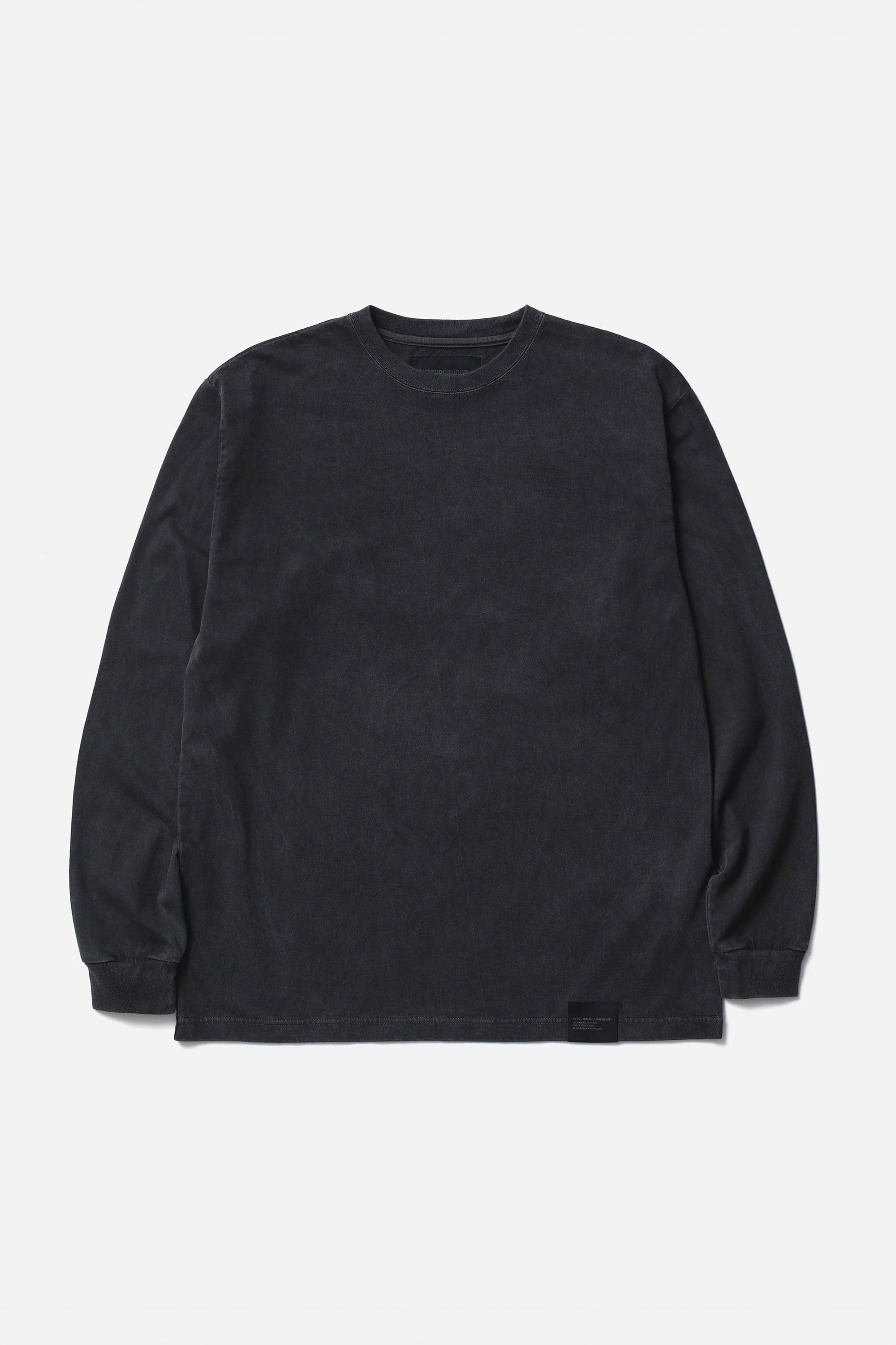 The SS26 NH PIGMENT DYED CREWNECK LS BLACK available online with global shipping, and in PAM Stores Melbourne and Sydney.
