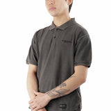 The PIGMENT DYED POLO SS TOP BLACK available online with global shipping, and in PAM Stores Melbourne and Sydney.
