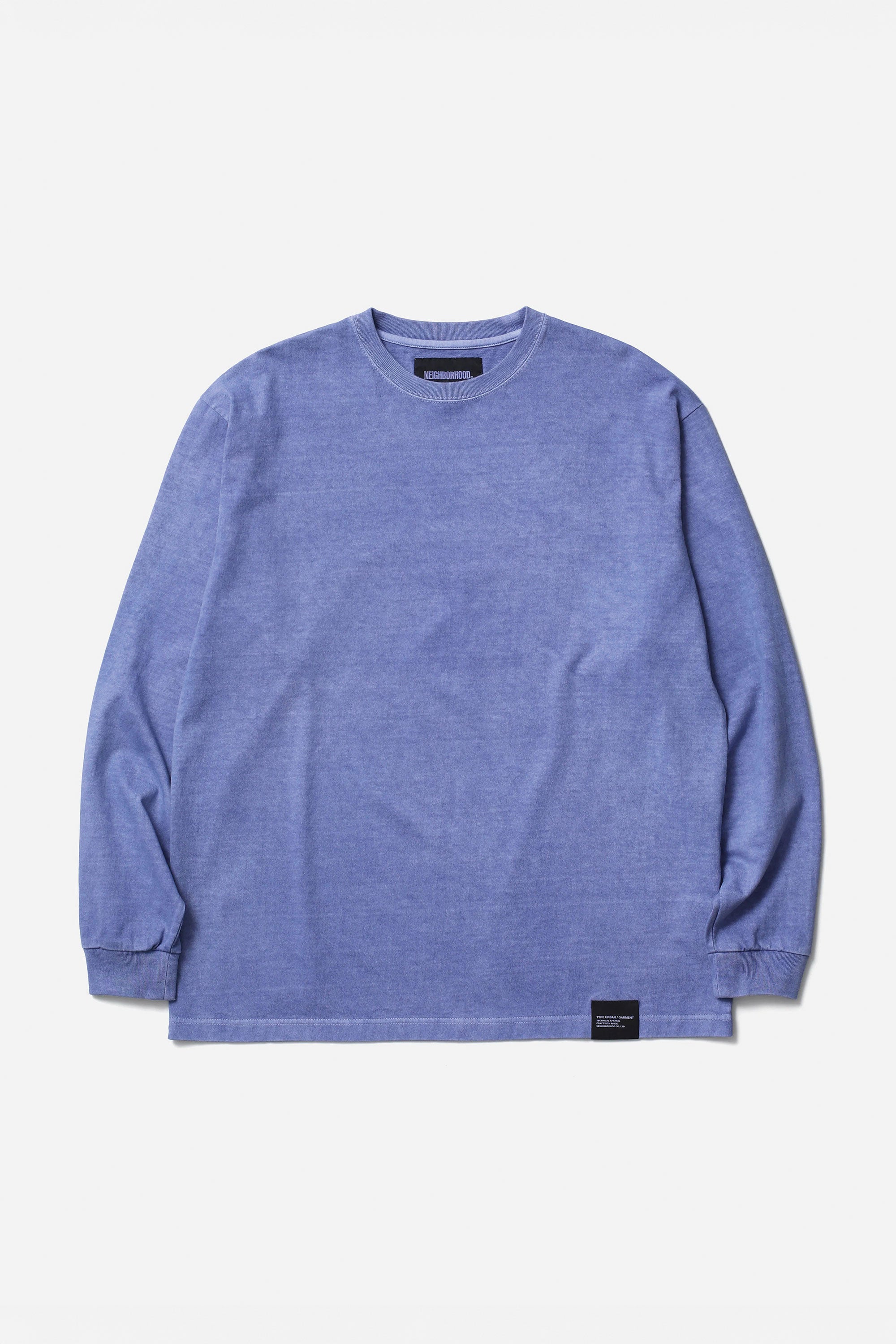 The SS26 NH PIGMENT DYED CREWNECK LS BLUE available online with global shipping, and in PAM Stores Melbourne and Sydney.