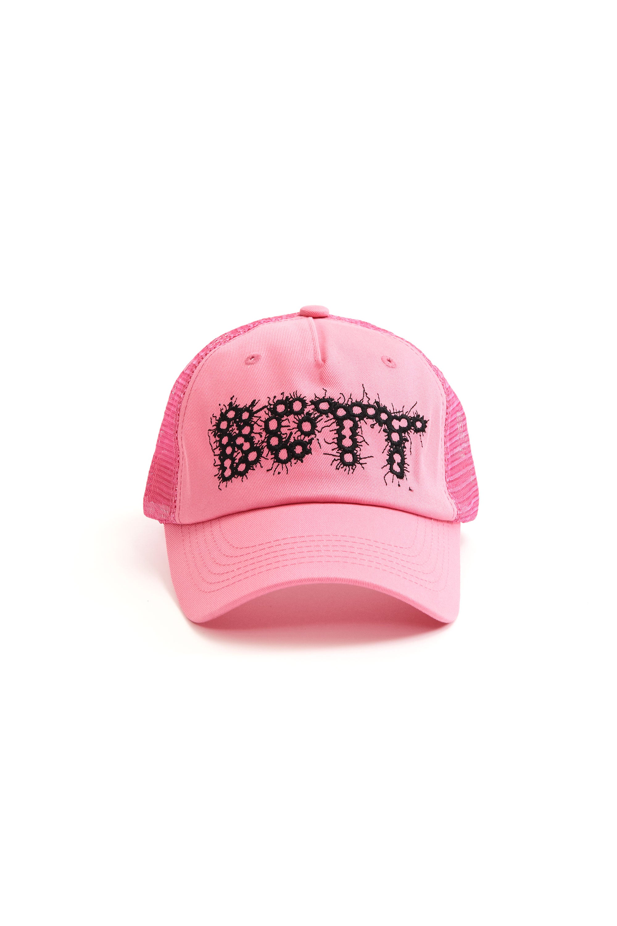 The BANG! Logo Mesh-back 5-Panel Cap Pink available online with global shipping, and in PAM Stores Melbourne and Sydney.