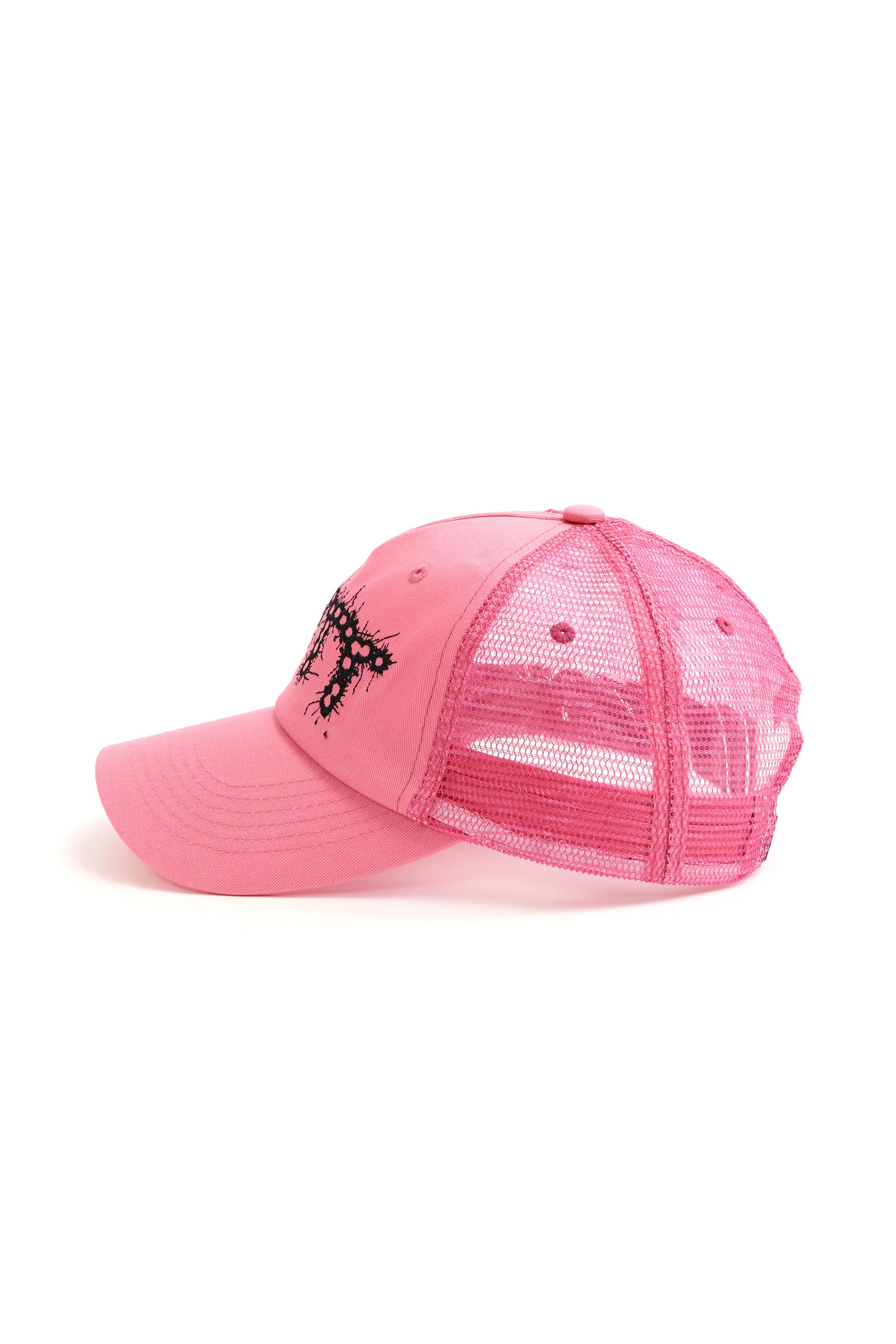 The BANG! Logo Mesh-back 5-Panel Cap Pink available online with global shipping, and in PAM Stores Melbourne and Sydney.