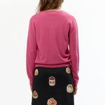 The QUEREMOS PASTELES TARTLETTE PINK CARDIGAN available online with global shipping, and in PAM Stores Melbourne and Sydney.