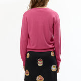 The QUEREMOS PASTELES TARTLETTE PINK CARDIGAN available online with global shipping, and in PAM Stores Melbourne and Sydney.