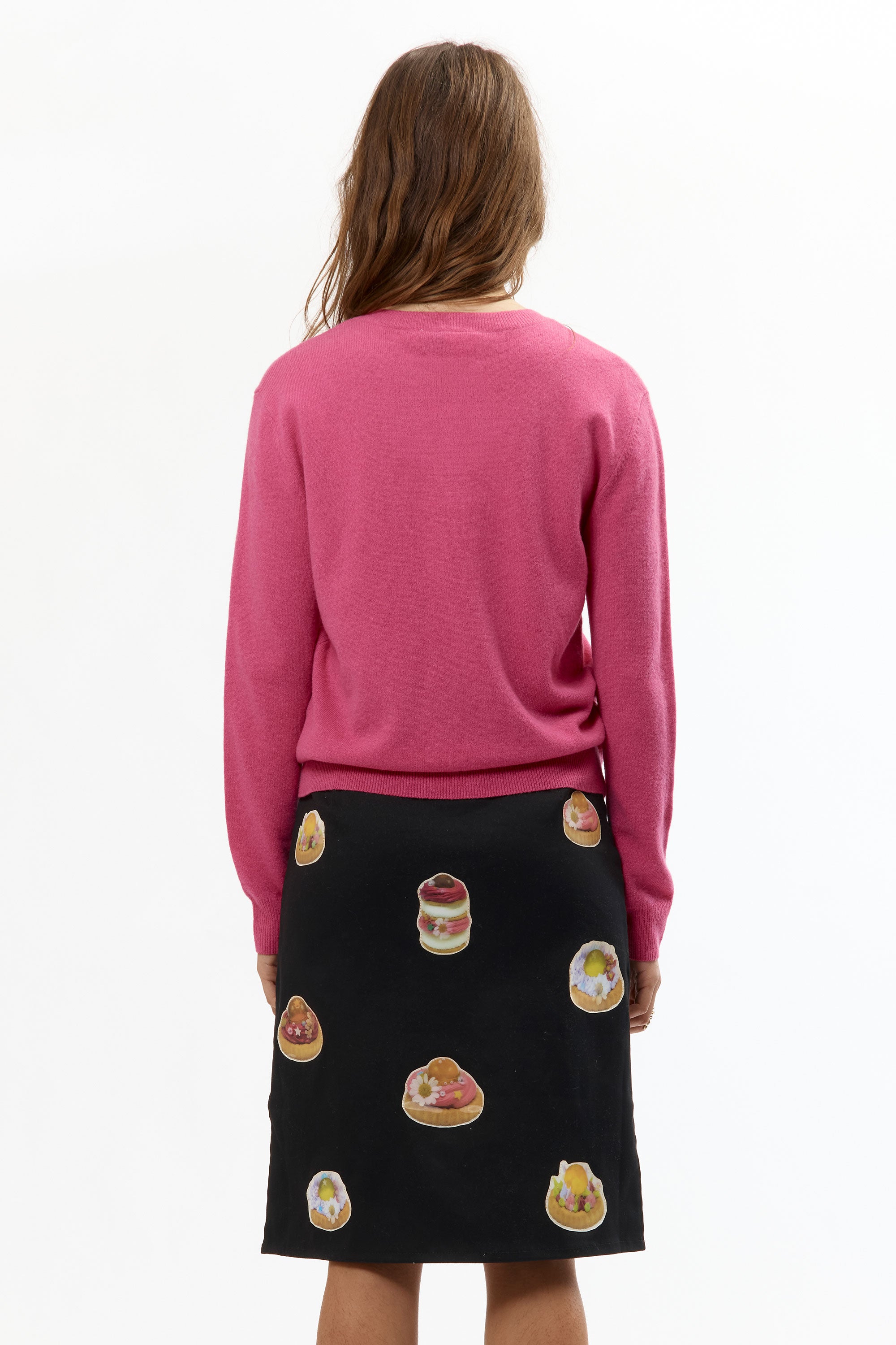 The QUEREMOS PASTELES TARTLETTE PINK CARDIGAN available online with global shipping, and in PAM Stores Melbourne and Sydney.