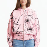 The Shattered Zip Hoodie Pink available online with global shipping, and in PAM Stores Melbourne and Sydney.