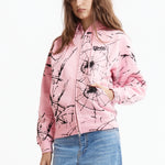 The Shattered Zip Hoodie Pink available online with global shipping, and in PAM Stores Melbourne and Sydney.