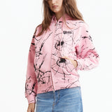 The Shattered Zip Hoodie Pink available online with global shipping, and in PAM Stores Melbourne and Sydney.