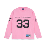 The Cotton Football Shirt Pink available online with global shipping, and in PAM Stores Melbourne and Sydney.