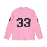 The Cotton Football Shirt Pink available online with global shipping, and in PAM Stores Melbourne and Sydney.