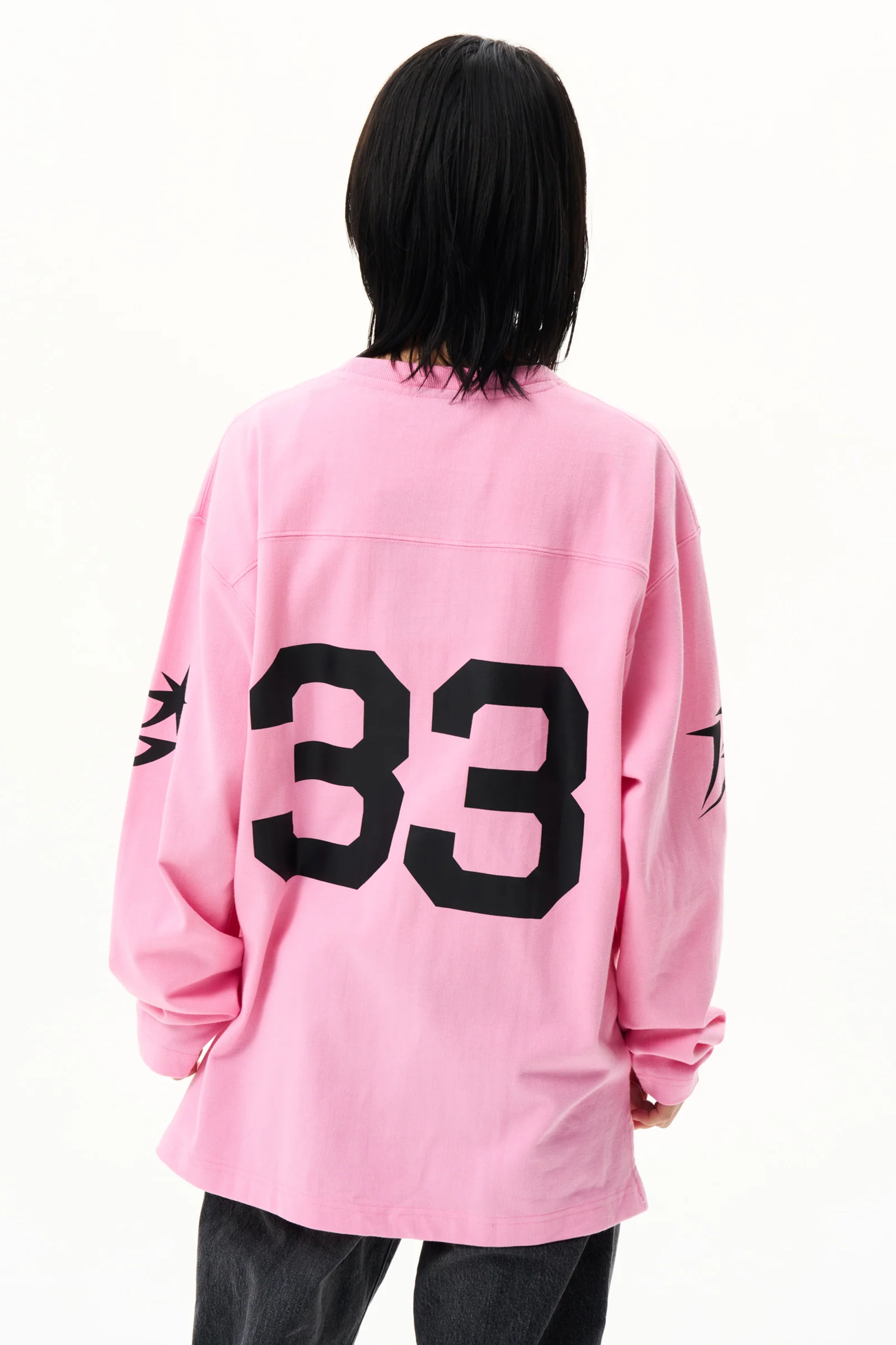 The Cotton Football Shirt Pink available online with global shipping, and in PAM Stores Melbourne and Sydney.
