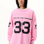 The Cotton Football Shirt Pink available online with global shipping, and in PAM Stores Melbourne and Sydney.